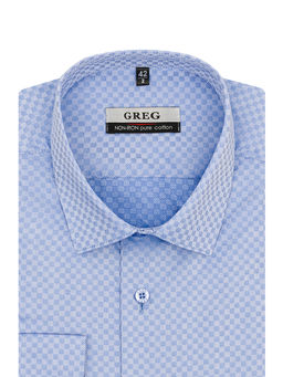 Сорочка мужская длинный рукав GREG 223/231/8702/Z  фото 2