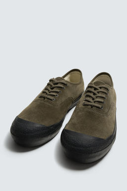 LEATHER LIMITED EDITION TRAINERS - Zara фото 12