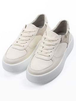 03-C140-2 LT. BEIGE Полуботинки спортивные женские (натуральная кожа)