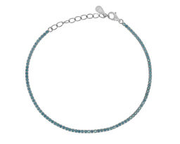 Браслет из серебра микробирюза, ТФБ-120