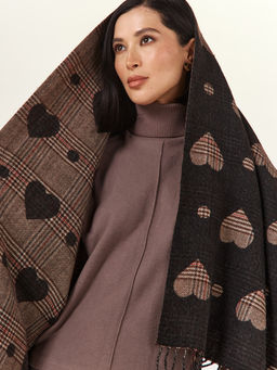 в составе ШЕРСТЬ  и КАШЕМИР Большой, мягкий, теплый  двусторонний палантин