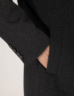 Antrasit Slim Fit Palto - Pierre cardin фото 7