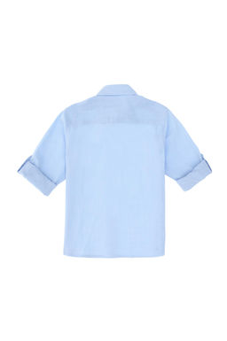 Erkek _ocuk A__k Mavi Uzun Kollu Basic G_mlek Sepette S_rpriz _ndirim - U.s. polo assn фото 3