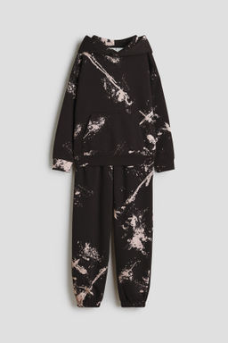 Conjunto estampado de 2 piezas en tejido sudadera