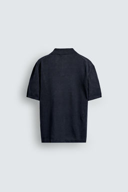 POLO PUNTO REGULAR FIT 100% LINO / Verde claro - Zara фото 16