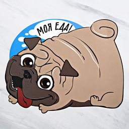 Коврик под миску Моя еда! 35х28 см