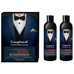 М набор Тимекс "Compliment" men NEW BOSS №1771-2 Businessman (Шамп.250мл+Гель/душ 250мл).10 /919494