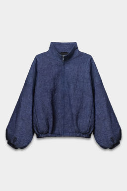 Куртка из жатого денима