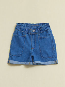 Beli Lastikli K?z ?ocuk Jean ?ort