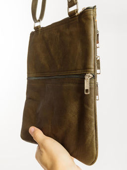 Сумка натуральная кожа через плечо №1114/39 - Ганг фото 4