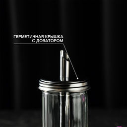 Сахарница «Глюкоза», 350 мл, 7.5×17 см, с дозатором стекло