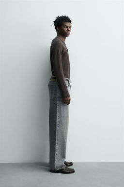 JEANS BAGGY FIT / Gris azul - Zara фото 4