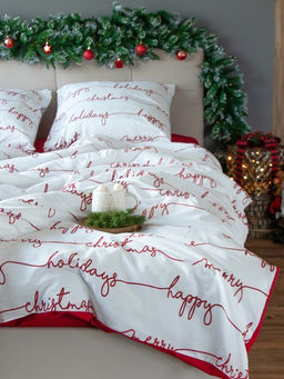 Постельное бельё евро «Этель» Christmas letter, бязь