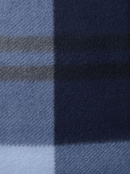 Плед флисовый «Экономь и Я. Клетка», 150×180 см, флис 160 г/м², синий