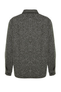 Haki Unisex Relaxed Fit Bal?ks?rt? Desenli K?sl?k Gomlek TMNAW24GO00054 - Trendyolmilla фото 8