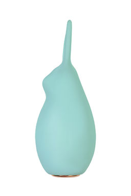 Вибратор Штучки-Дрючки, Mr. Moose, бирюзовый, силикон, 9,5 см  фото 4