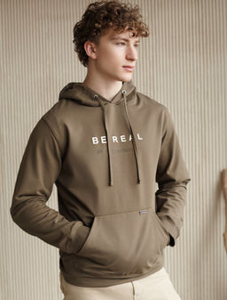 Худи из эластичного футера-двухнитки с принтом