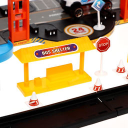 Парковка Racing, с лифтом, 4 машинки, 3 уровня