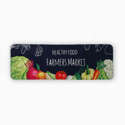 Набор ковриков для кухни Этель Farmers, 2 шт., 4060 см, 40120 см  фото 2