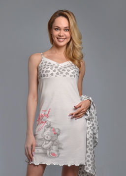 Халат с сорочкой ТЕДДИ (молоко №18) - Ивановская трикотажная компания фото 5