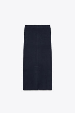 RIB KNIT MIDI SKIRT - Zara фото 6