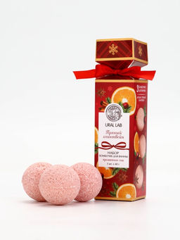 Бомбочки для ванны с ароматом глинтвейна, 3×40 г, URAL LAB