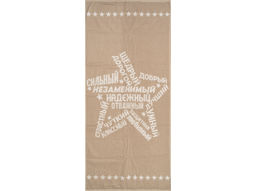 6с102.511ж2 Звезда (лен3) Полотенце махровое 67х150см