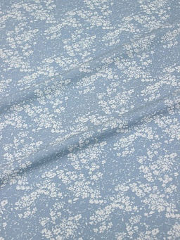 Штапель Хрупкая нежность цв.серо-голубая дымка, ш.1.45м, вискоза-100%, 120гр/м.кв