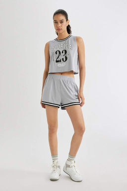 DeFactoFit Спортивные шорты стандартного кроя с принтом  фото 6