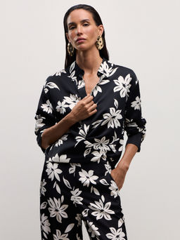 Рубашка из вискозы с длинным рукавом / Zarina