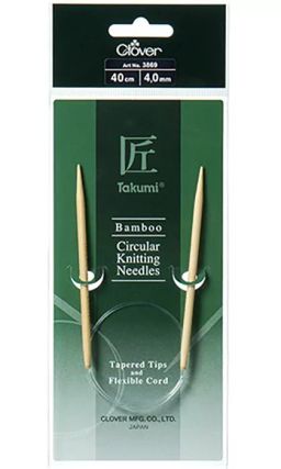 Спицы Clover Takumi круговые бамбуковые