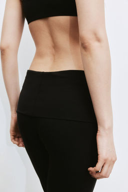 Pantalon acampanado de punto - H&m фото 4