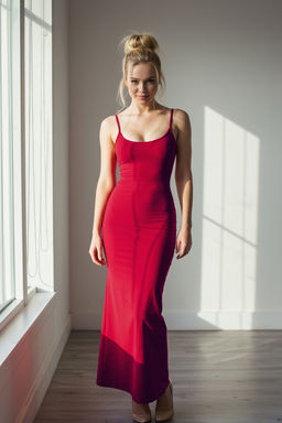 TRENDYOLMILLA Kahverengi Fitted/Vucuda Oturan Ask?l? Maxi Esnek Orme Kalem Elbise TWOSS23EL02435 фото 35