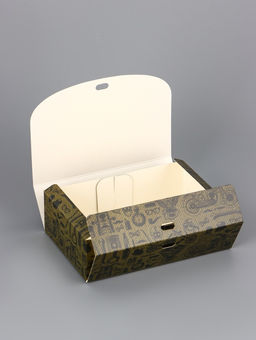 Цена за 5 шт. Подарочная коробка сборная с окном Мужская, 16.5?11, 5?5 см