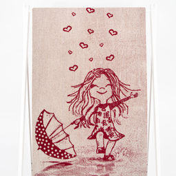 6с102.411ж1 Майский дождь (бордо) Полотенце махровое 67х150см