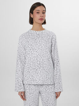 Комплект женский домашний белый с леопардовым принтом - Mark formelle фото 2