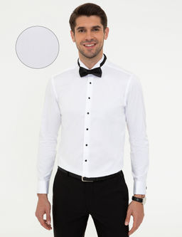 Beyaz Slim Fit Smokin G_mlek