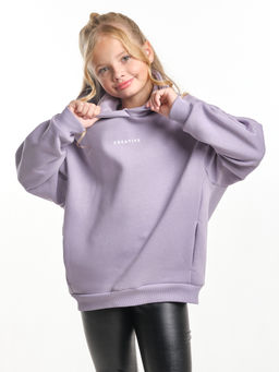 Худи для девочки оверсайз одежда подростковая с принтом 22-7317 мята - Mini maxi фото 8