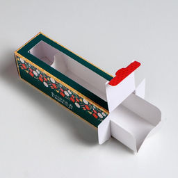 Цена за 5 шт. Коробка складная новогодняя «Счастливых мгновений» 18 х 5.5 х 5.5 см.