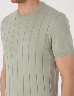 _a_la Slim Fit %100 Pamuk Bisiklet Yaka Triko Ti__rt