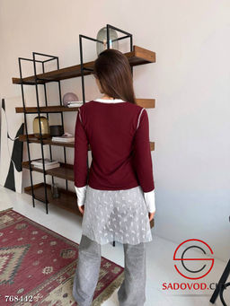 Женский лонгслив на пуговицах - Bruno фото 6