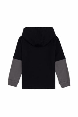 Erkek _ocuk Siyah Kap__onlu _nce Sweatshirt - U.s. polo assn фото 2