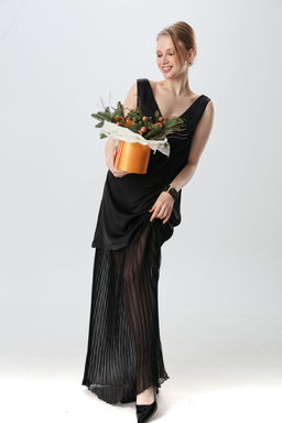 Платье NIKVA н1017-1 черный  фото 5