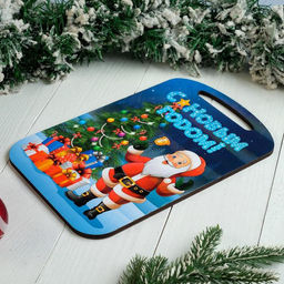 Цена за 2 шт. Доска разделочная сувенирная Дарим Красиво С Новым годом! Белочка, дерево, 28?18?0.6 см, дерево, разноцветная