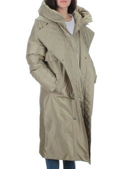 EAC327 OLIVE Пальто зимнее женское (200 гр. холлофайбера) - Fashion фото 9