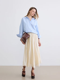 Beli Fermuarl? B?zg?l? Klo? Etek