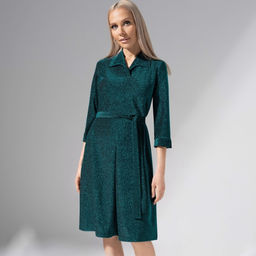 Платье свободного силуэта, Модная реализация (new, с поясом) - Charutti фото 4