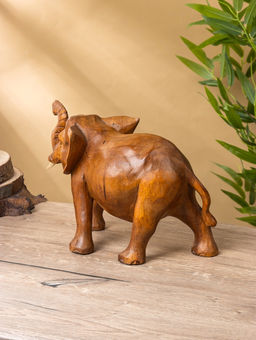 Сувенир «Слон», 33×16×22 см, дерево суар, коричневый