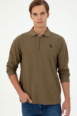 Мужской свитшот цвета хаки Неожиданная скидка в корзине - U.s. polo assn фото 3