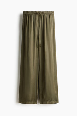 Pantal?n de sat?n con cord?n de ajuste - H&m фото 2